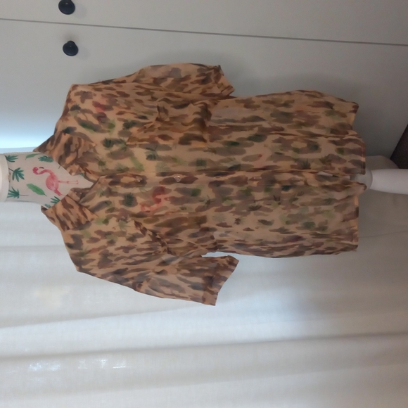 Wish Tops - Wish the Label retro silk sheer blouse (10)